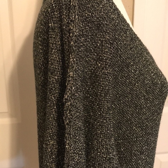 BCBGMAXAZRIA Tweeted Metallic Sweater Size Large - Picture 4 of 8